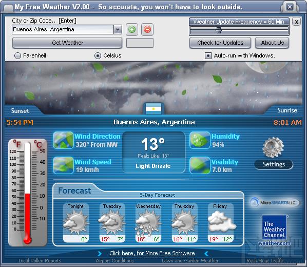 MyFreeWeather,MyFreeWeather下载,世界天气预报