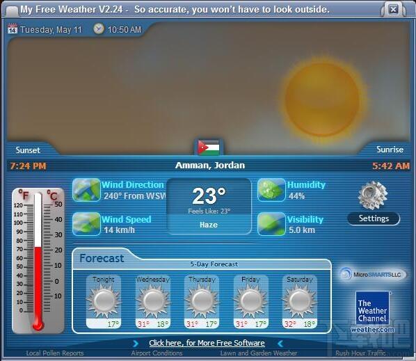 MyFreeWeather,MyFreeWeather下载,世界天气预报
