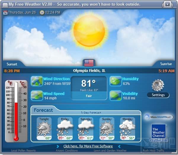 MyFreeWeather,MyFreeWeather下载,世界天气预报