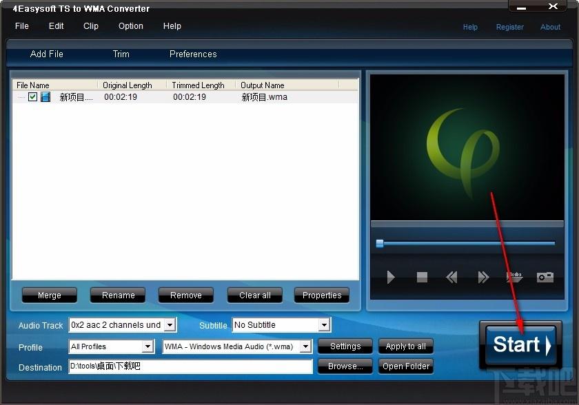 4Easysoft TS to WMA Converter下载,TS转WMA音频转换器