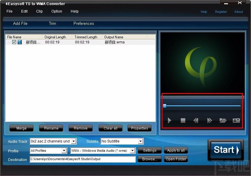 4Easysoft TS to WMA Converter下载,TS转WMA音频转换器