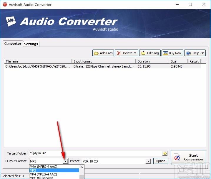 Auvisoft Audio Converter下载,音频文件格式转换器