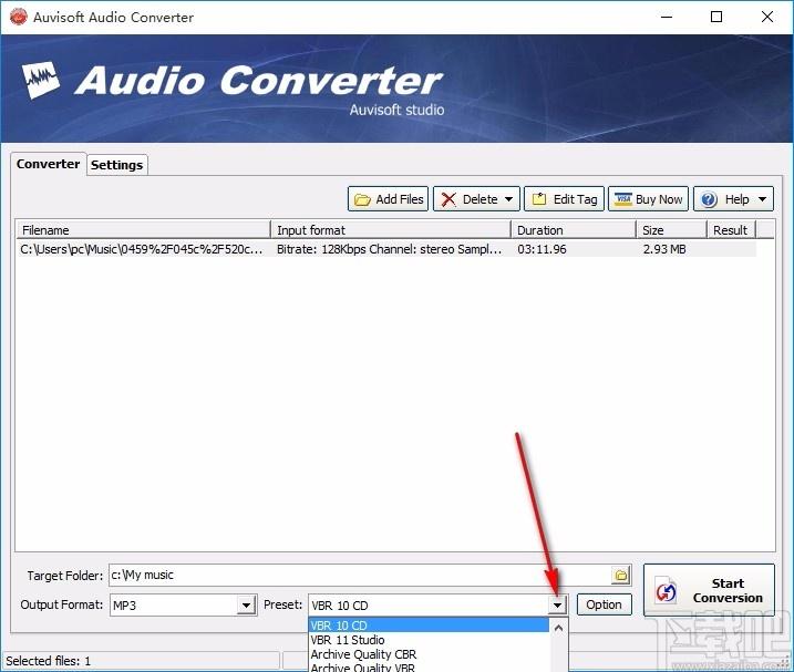Auvisoft Audio Converter下载,音频文件格式转换器