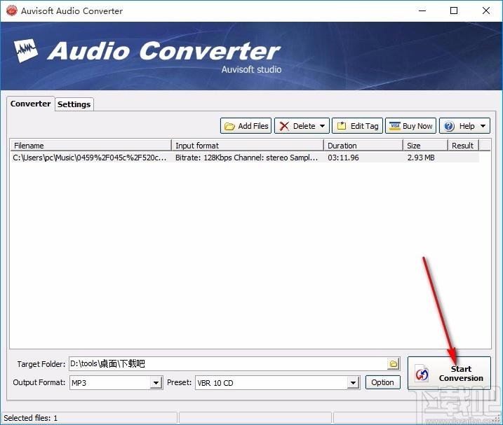 Auvisoft Audio Converter下载,音频文件格式转换器